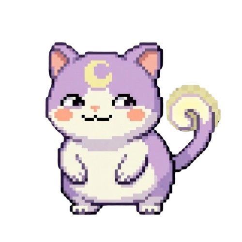 Luna blush mascot