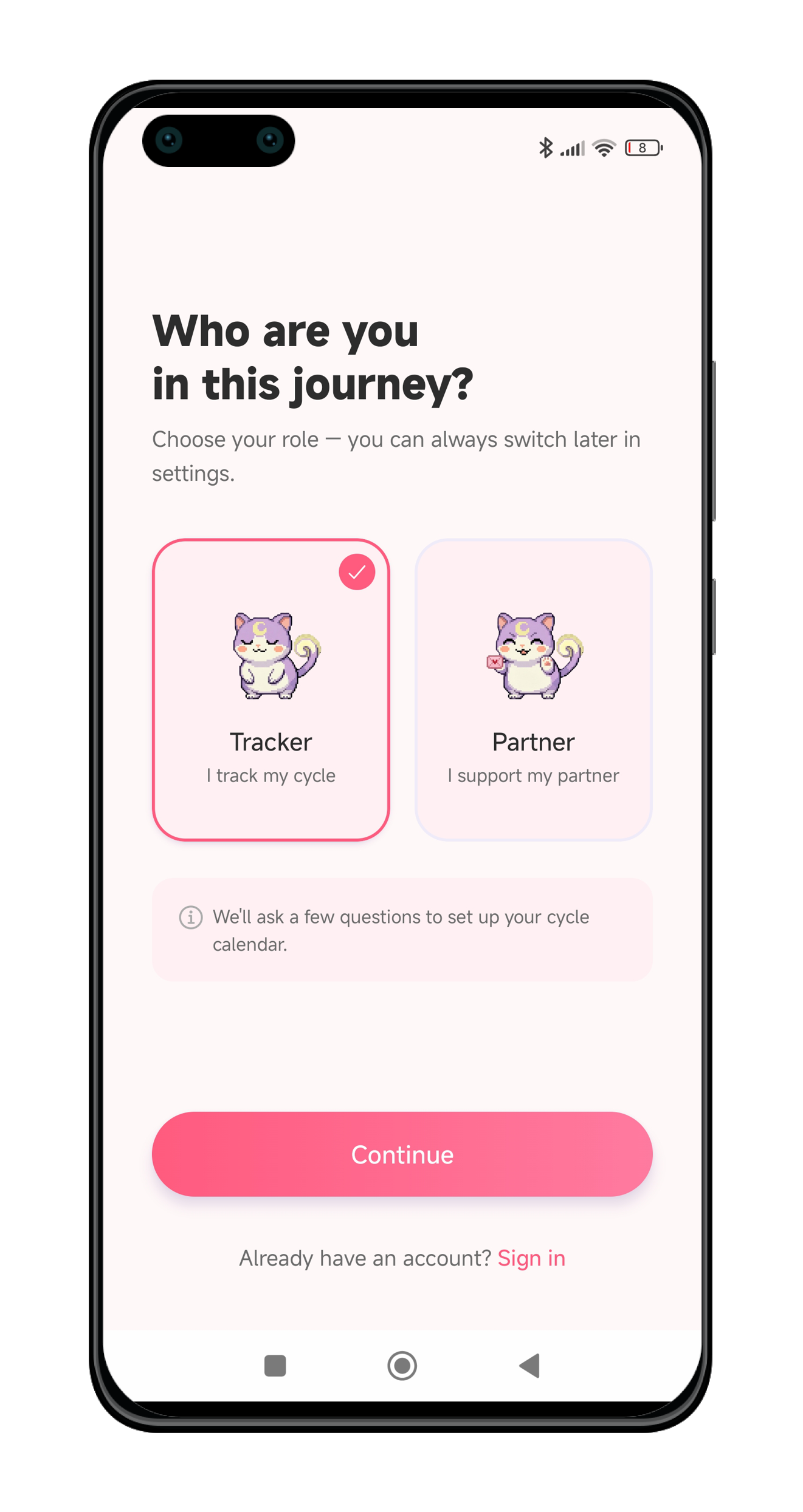 Onboarding timeline setup
